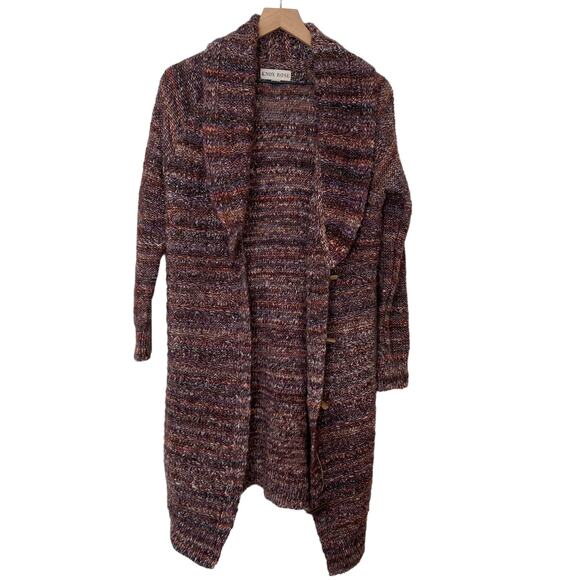 Knox Rose Sweaters - Knox Rose Multicolor Wool Alpaca Blend Cardigan Duster Size Small